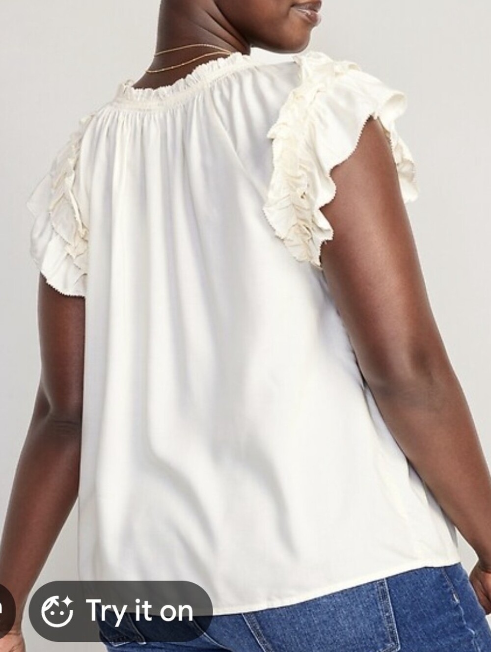 Ruffle Trim Blouse